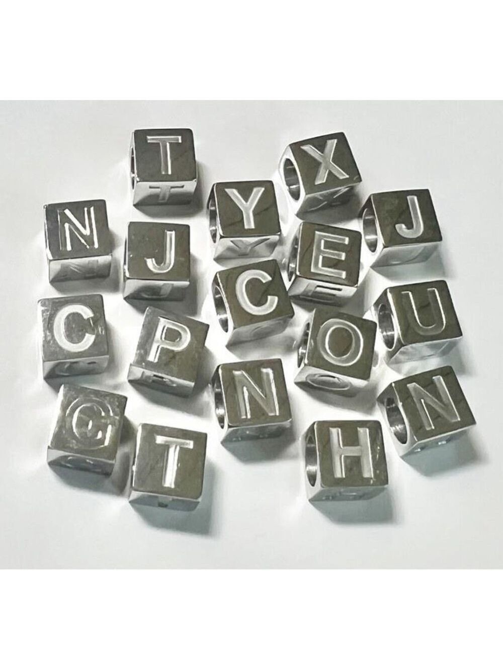 Stainless Steel Letter Charms